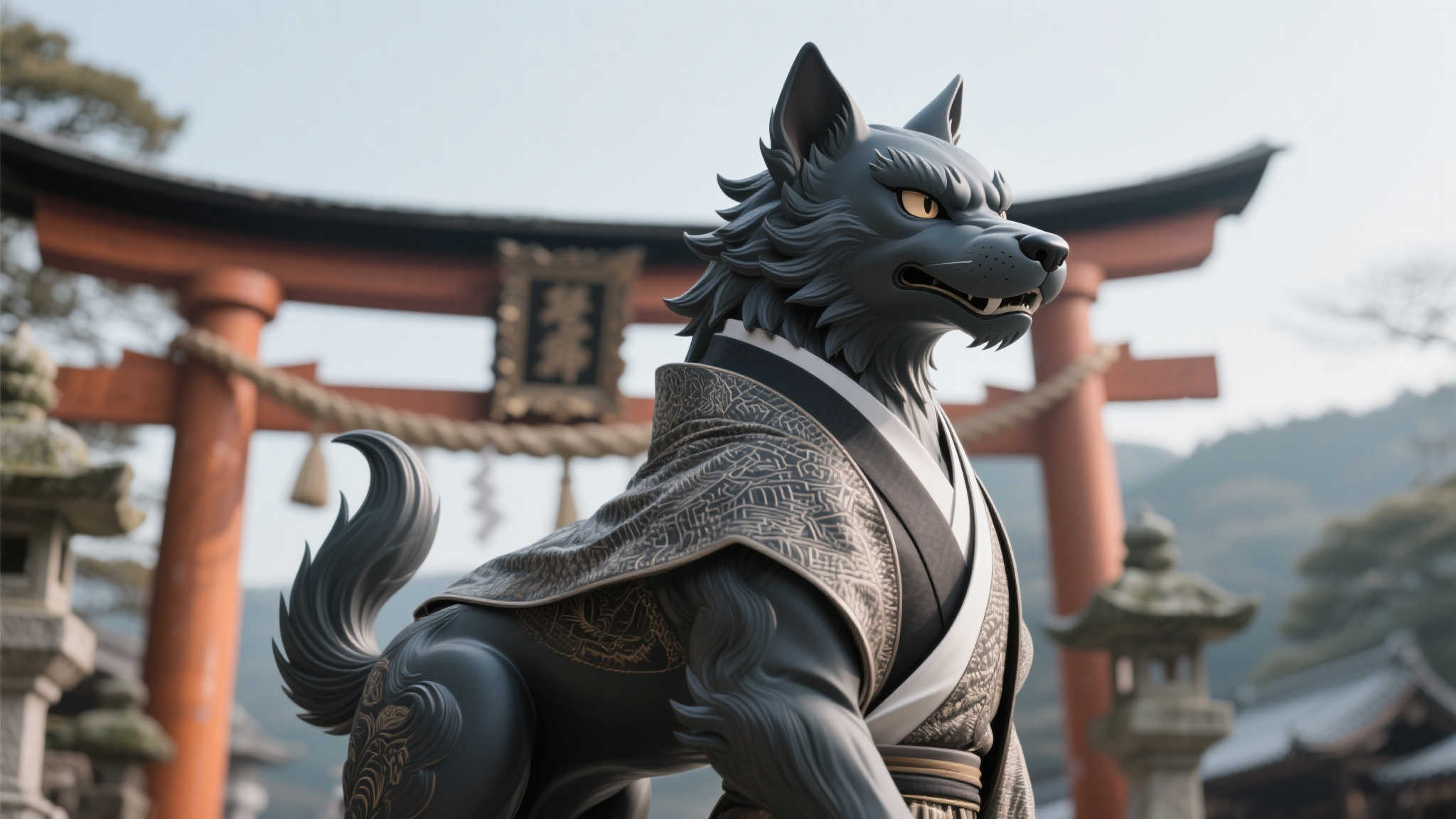 《现人拟神系列》狛犬-律-手办 预计2026年3月上市